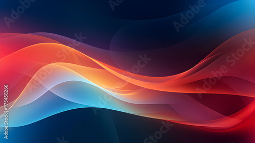 Photo Abstract colorful background with waves. Abstract background colorful smooth waving texture 