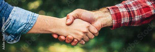 Handshake Symbolizing Connection and Partnership photo