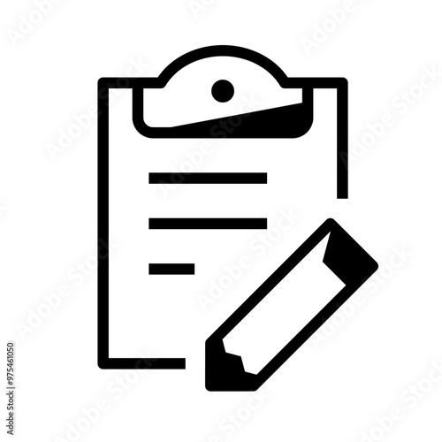 clipboard with pencil