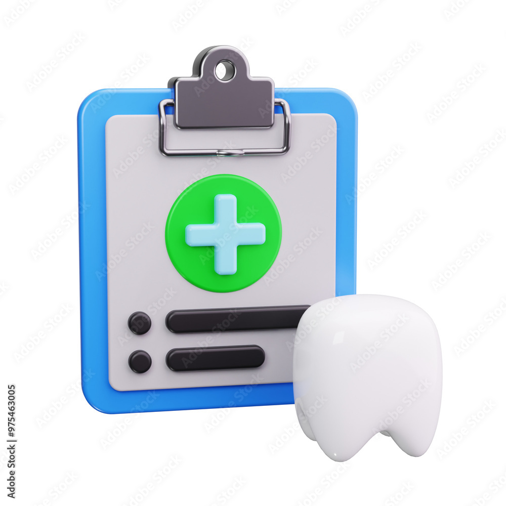 Obraz premium prescription 3d Render Icons