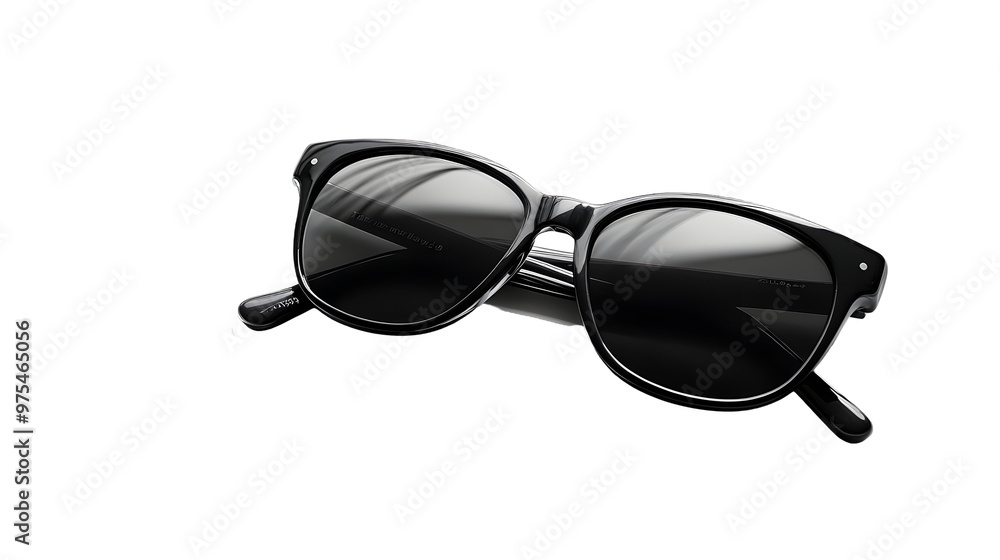 Black sunglasses isolated on a white background Black sunglasses isolated on a white background