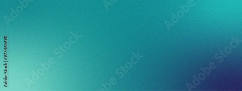 Blue teal turquoise, abstract vintage background for design. Color gradient, ombre with Rough, grain, Matte, shimmer. Blurry Gradient with Grain Texture. Texture with shiny rippled scratched surface