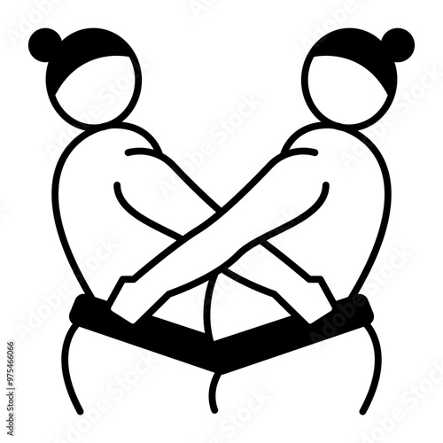 sumo black fill icon