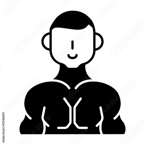 wrestler black fill icon