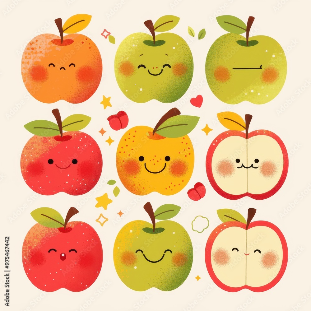 pattern with apples pattern with apples