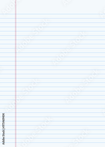 Notebook paper background. Lined notebook paper 1