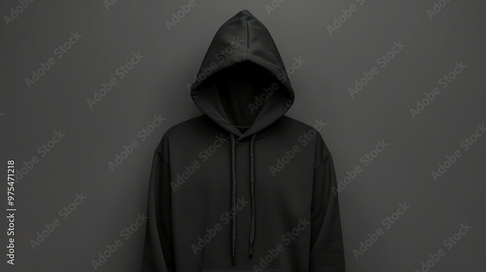 Blank Hoodie Mockup with black color. Blank Hoodie Mockup with black color.