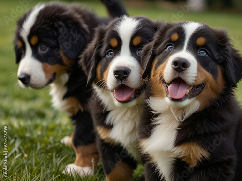 Puppy running in a dog run