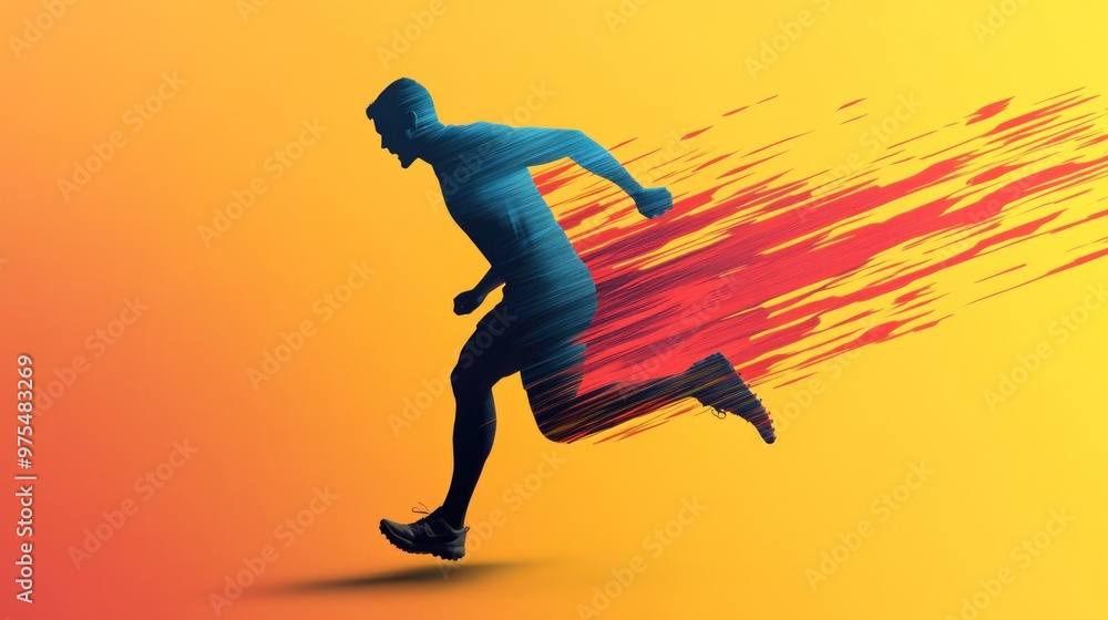 Dynamic Sports Intensity: A Burst of Radiant Gradients and Bold Lines Capturing the Thrill of Athleticism Dynamic Sports Intensity: A Burst of Radiant Gradients and Bold Lines Capturing the Thrill of Athleticism