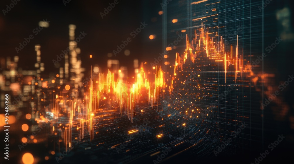 A glowing stock market chart with a sharp rise, symbolizing growth and successful financial investments. A glowing stock market chart with a sharp rise, symbolizing growth and successful financial investments.