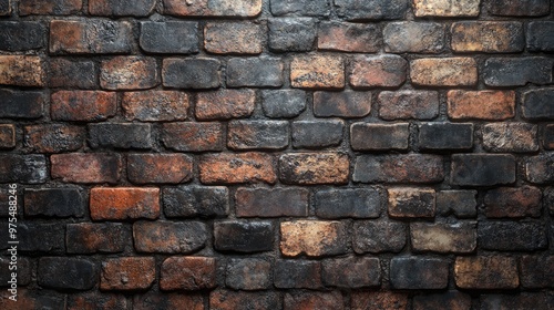 Weathered Rustic Brick Wall with a Charm Perfect for Interior Design Projects and Backgrounds