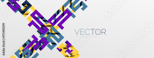 Color bend lines with shadow texture effect. Vector Illustration For Wallpaper, Banner, Background, Card, Book Illustration, landing page