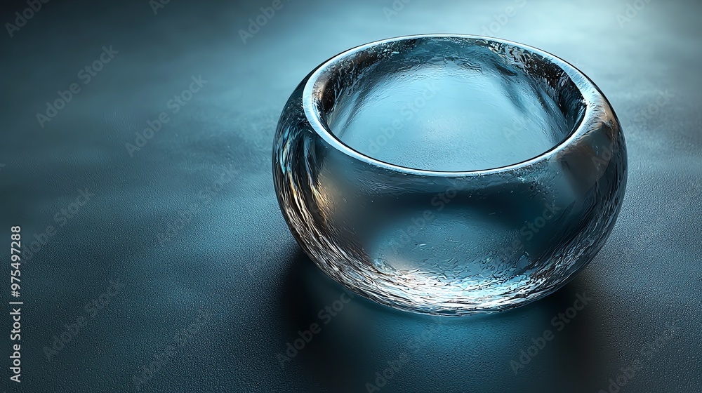 A stunning glass bowl, elegantly crafted with a smooth surface, reflecting light beautifully on a textured backdrop. A stunning glass bowl, elegantly crafted with a smooth surface, reflecting light beautifully on a textured backdrop.