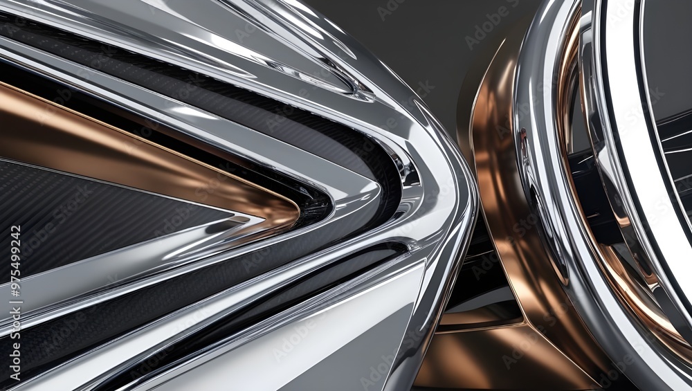 Modern Abstract Background: Shiny Metal and Distorted Black Carbon Fiber with Dark Dots Modern Abstract Background: Shiny Metal and Distorted Black Carbon Fiber with Dark Dots