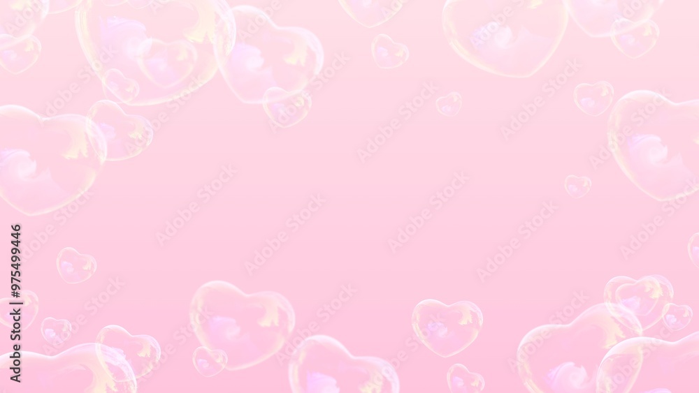 bubble balloon layout with sweet hearts on a pink background. Illustration with the concept of hearts in love for valentine's day. Beautiful design for your business anniversary advertisement bubble balloon layout with sweet hearts on a pink background. Illustration with the concept of hearts in love for valentine's day. Beautiful design for your business anniversary advertisement