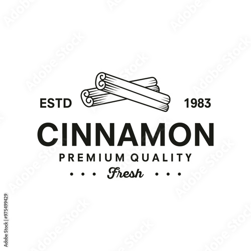 Vector drawing of cinnamon and anise.