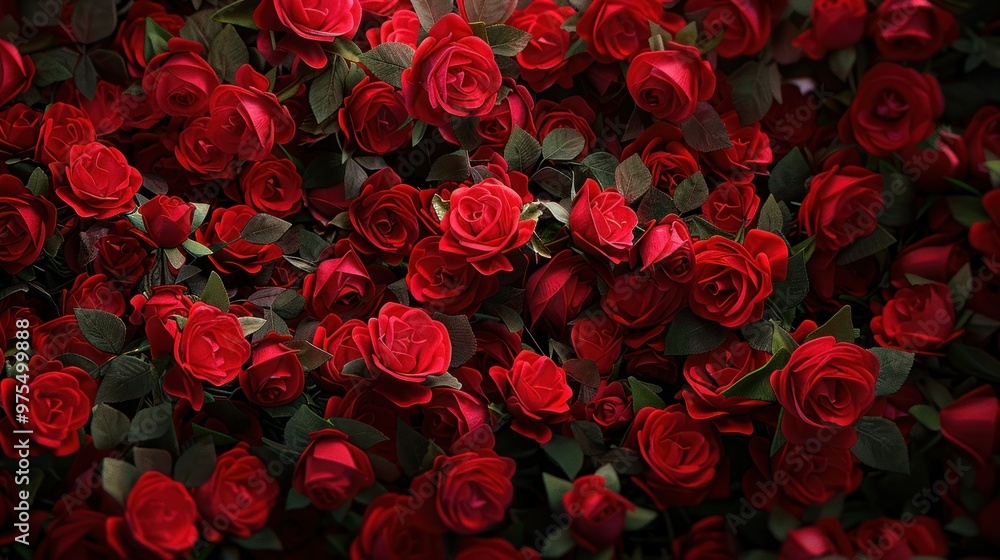 Close-up of a background of a bunch of fresh red roses. Close-up of a background of a bunch of fresh red roses.