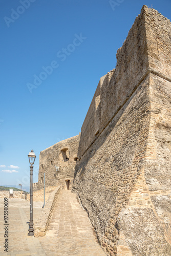 View at the Wall of Santa Severina castle in southern Italy photo