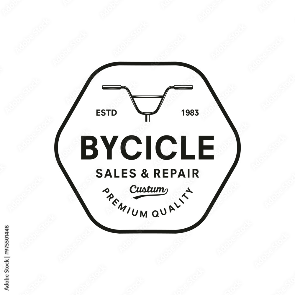 Bike and bicycle steering wheel logo vector template illustration design Bike and bicycle steering wheel logo vector template illustration design