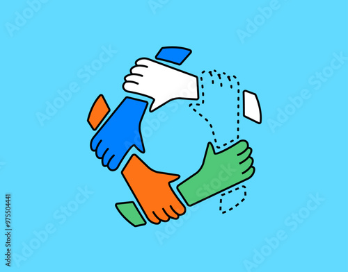 Unity broken missing person from group illustration
