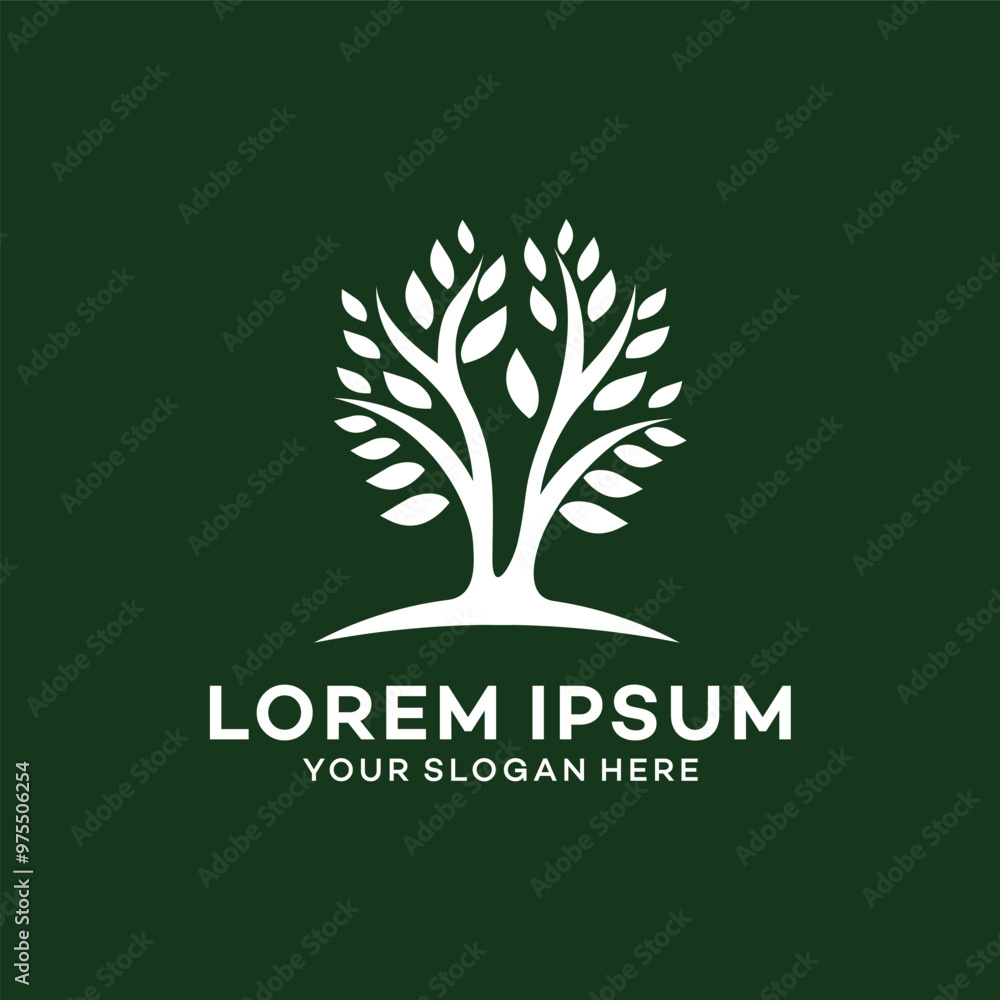 Obraz premium tree logo vector template illustration design