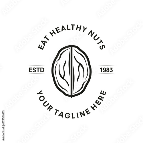 Hand drawn fresh walnuts isolated on white background. Colorful close-up nuts. Vector illustration