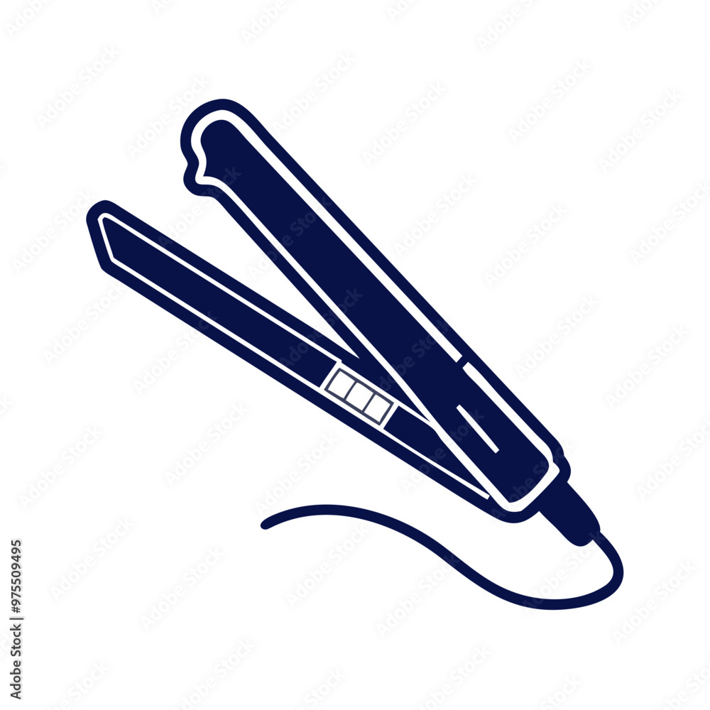 Hair Straightener Icon. Hairdresser, barber, colorist, hair care Hair Straightener Icon. Hairdresser, barber, colorist, hair care