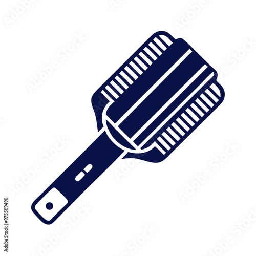 Hairbrush Icon. Hairdresser, barber, colorist, hair care