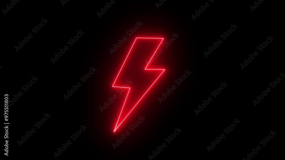 Neon red color battery charging power icon. Energy Icon Animation, neon Electric Icon Animation With Glowing Circle, Light Energy Ecology Background. Neon red color battery charging power icon. Energy Icon Animation, neon Electric Icon Animation With Glowing Circle, Light Energy Ecology Background.