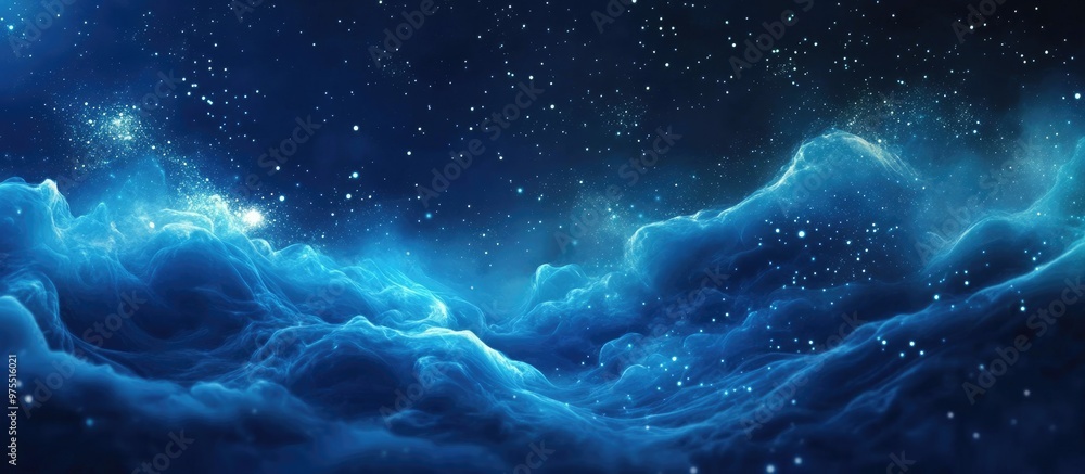 Blue dreamlike background