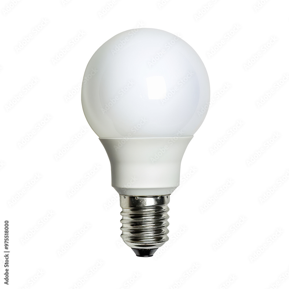 Transparent A white light bulb is sitting on a white background Transparent A white light bulb is sitting on a white background