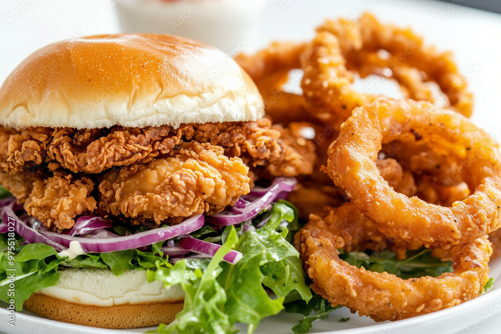 A menu of an appealing of fast food sets, cheeseburger and sandwich combo set of golden fries, and a chilled cola A menu of an appealing of fast food sets, cheeseburger and sandwich combo set of golden fries, and a chilled cola