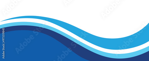 Modern blue banner background. Graphic design banner pattern background