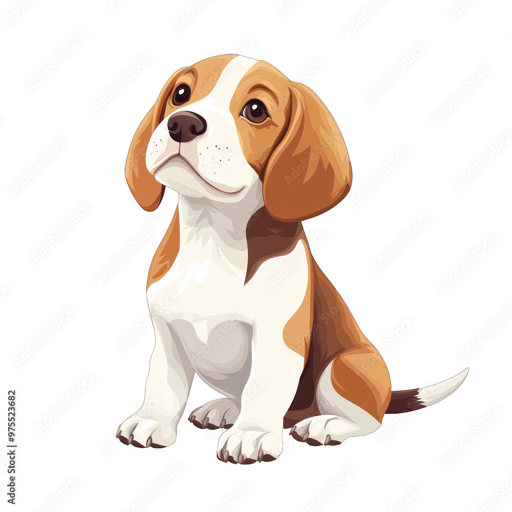 Cute beagle puppy sitting with an adorable expression, perfect for pet-themed designs and illustrations. transparent background Cute beagle puppy sitting with an adorable expression, perfect for pet-themed designs and illustrations. transparent background