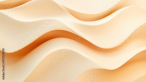 Smooth Beige Background Texture With Soft Warm Colors And Clean Plastic Pattern