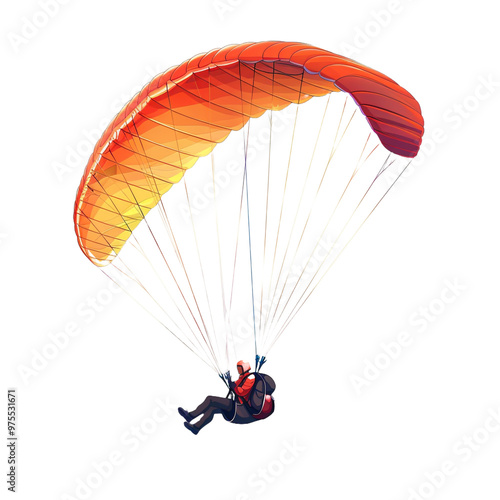 paragliding in the sky