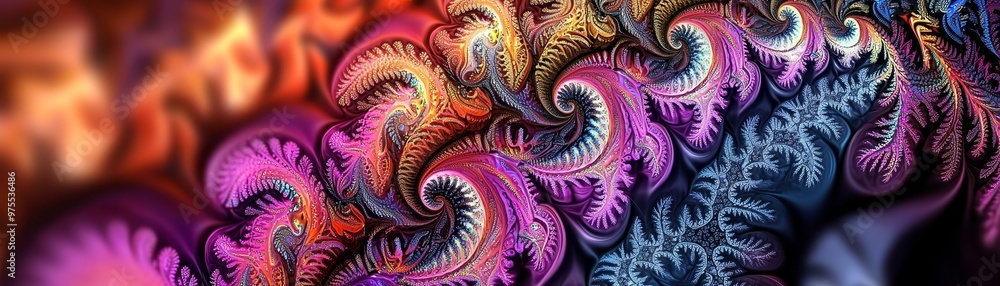 Abstract Fractal Swirls in Vibrant Hues, digital art, fractal art, abstract background Abstract Fractal Swirls in Vibrant Hues, digital art, fractal art, abstract background