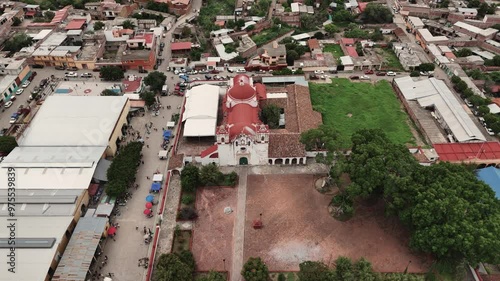 Drone filming of Teotitlán del Valle, capturing the central valleys of Oaxaca photo