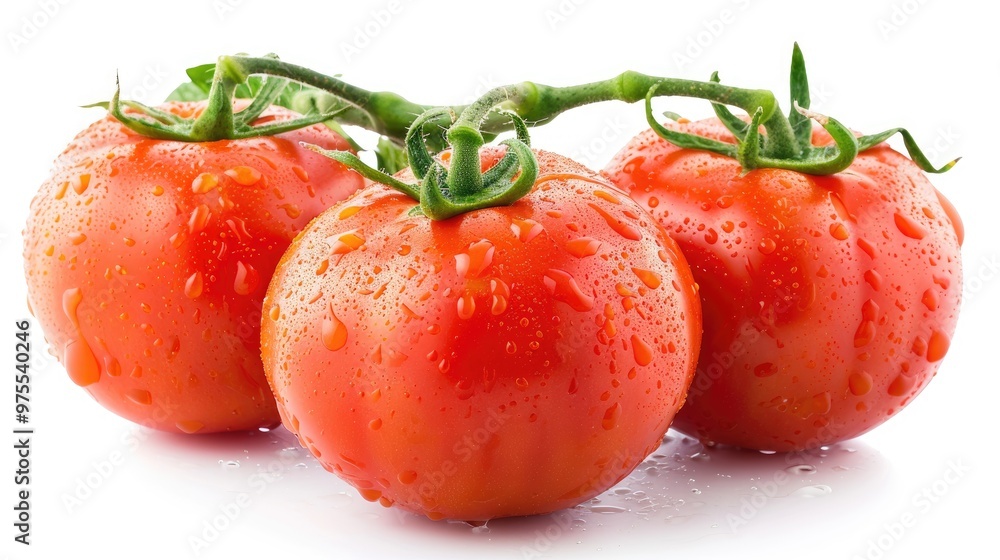 Tomato Fresh Vegetables on White Background Tomato Fresh Vegetables on White Background