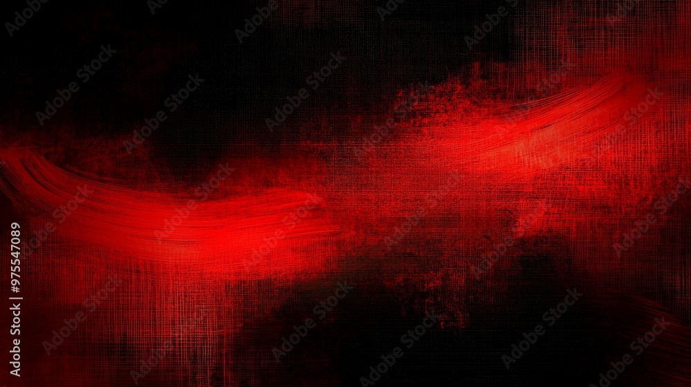 Abstract Red Brushstrokes on Black Canvas, digital art, red, brushstrokes, canvas Abstract Red Brushstrokes on Black Canvas, digital art, red, brushstrokes, canvas