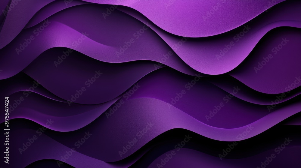 Plum Purple Organic Wave Pattern Background with Overlapping Ovals Plum Purple Organic Wave Pattern Background with Overlapping Ovals