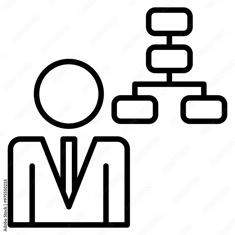 Fototapeta premium leadership structure planning