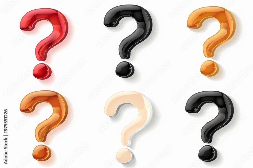 Question mark icon, quiz symbol, interrogation sign, simple rebus silhouette, questions emblem, faq set Question mark icon, quiz symbol, interrogation sign, simple rebus silhouette, questions emblem, faq set