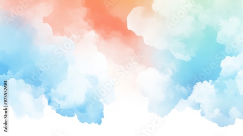 abstract background of water color splash, pastel color, draw on rough paper