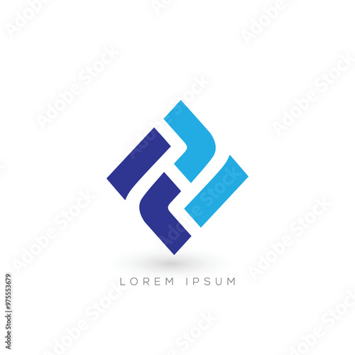 FF Initial logo design template