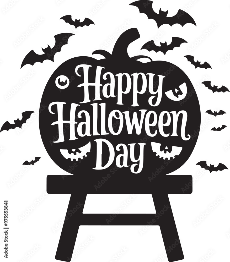 Obraz premium Happy Halloween Day vector t-shirt design