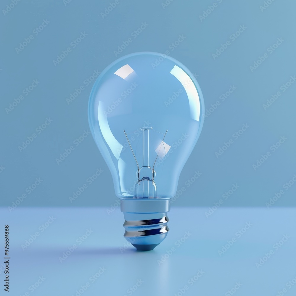 Blue light bulb, lamp mockup, lightbulbs banner, minimal light bulbs with copy space, creativity idea Blue light bulb, lamp mockup, lightbulbs banner, minimal light bulbs with copy space, creativity idea
