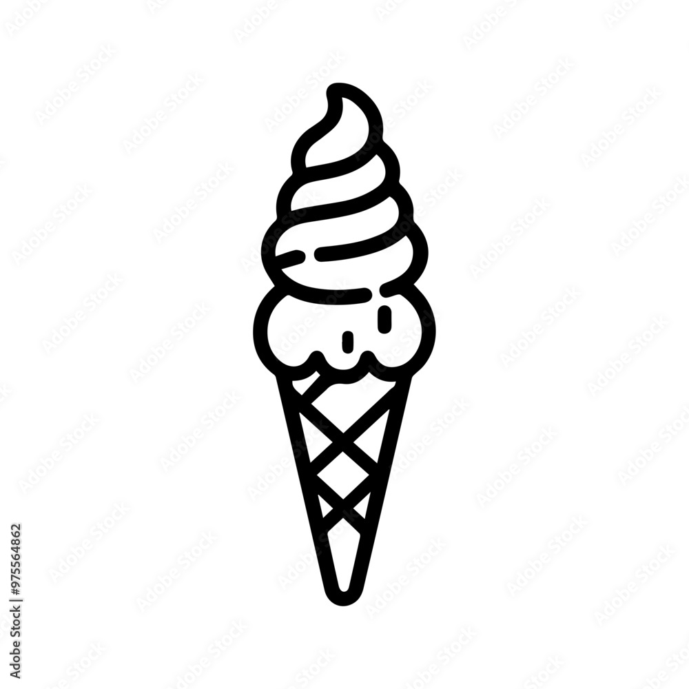 simple Ice cream icon vector isolated clip art simple Ice cream icon vector isolated clip art