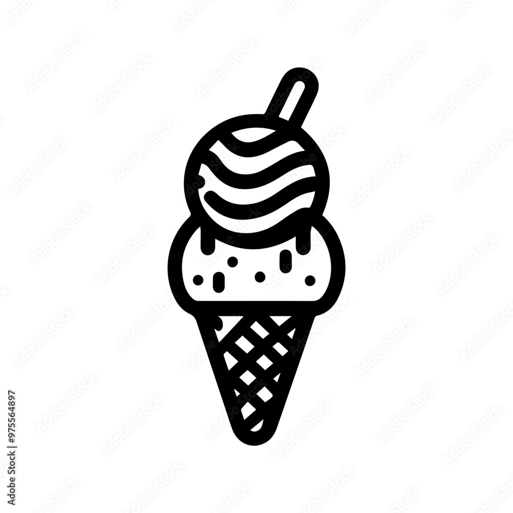 simple Ice cream icon vector isolated clip art simple Ice cream icon vector isolated clip art