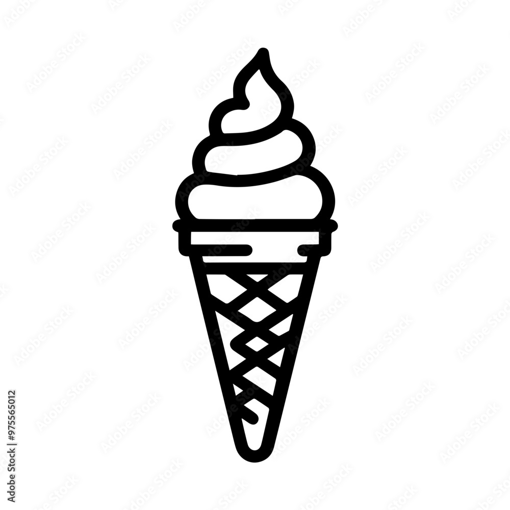 simple Ice cream icon vector isolated clip art simple Ice cream icon vector isolated clip art